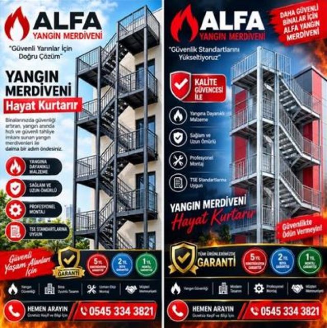 Beykoz Makaralı Yangın Merdiveni Sistemleri ve Profesyonel Uygulama Çözümleri